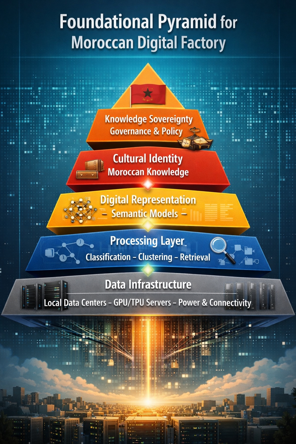 Foundational Pyramid for Moroccan Digital Factory